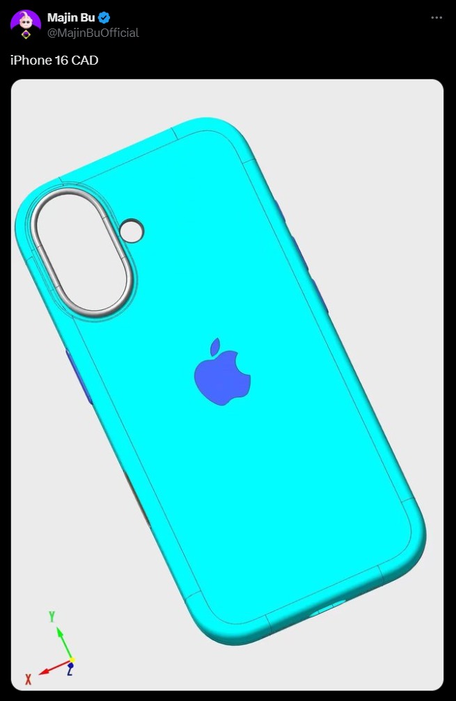 苹果重磅优化！iPhone16CAD渲染图曝光