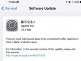 iOS 9.3.1正式推送：修復應用卡死bug