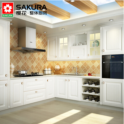樱花（SAKRUA）定制橱柜 整体厨房 定做欧式田园简约 雪兰特含水槽