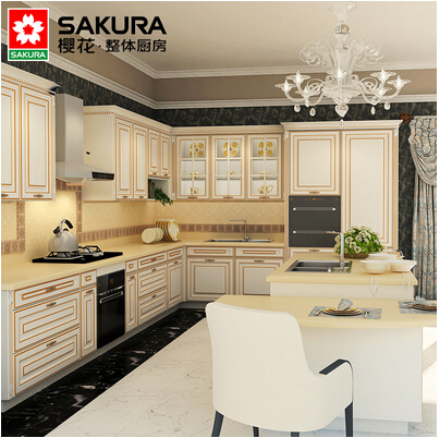 樱花（SAKURA）整体厨房装修 定做经典欧式优雅奢华橱柜 伊丽莎白