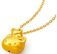 HelloKitty凱蒂貓黃金足金吊墜
