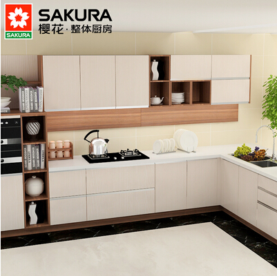 樱花（SAKURA）定制私人橱柜 质朴木纹 整体厨房 水木年华 厨房装修
