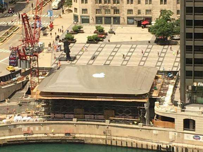 芝加哥新苹果零售店屋顶就像个巨型MacBook