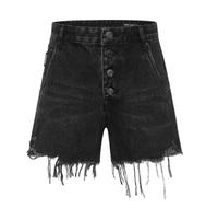 2021春季新品 | 100%棉斜插袋織嘜手工貓須牛仔短褲