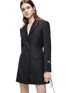 2021春季新品 | 含羊毛后背抽繩西裝式連衣裙