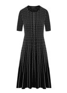 2021春季系列 | 彈力波浪立體條紋針織連衣裙