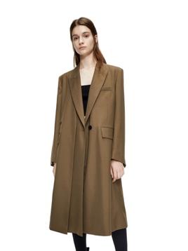 2021春季新品含羊毛雙門襟西裝外套-商城導航