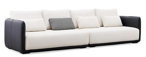 凱撒現代極簡經典真皮沙發