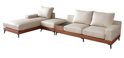 奧斯陸現代舒適轉角皮沙發