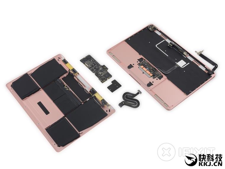 閃亮的玫瑰金！蘋果12寸全新MacBook完全拆解