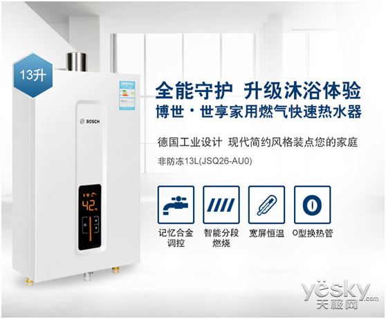 升級沐浴體驗 博世世享系列熱水器評測