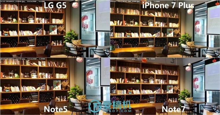 iPhone 7 Plus/Note7/Note5/G5拍照對比 誰最強？