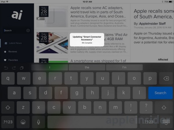 iOS 9.3 Beta 2：能为键盘提供固件更新 