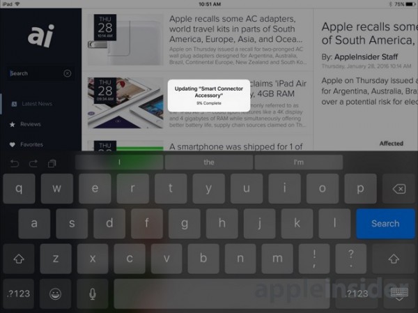 iOS 9.3 Beta 2：能為鍵盤提供固件更新 