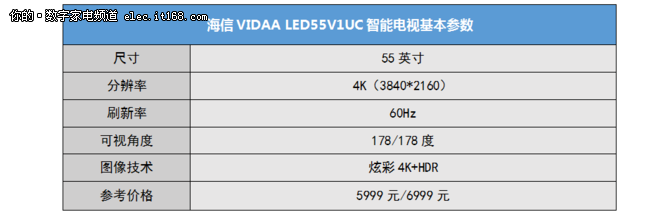 突破常规 海信LED55V1UC智能电视评测