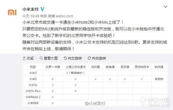 小米支付微博