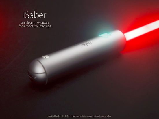 星戰(zhàn)味十足 蘋果激光劍iSaber概念圖賞