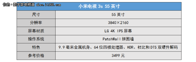 帶來超高性價比 小米電視3s 55英寸評測