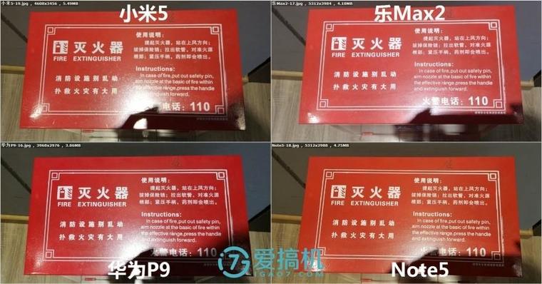 樂Max2/華為P9/小米5/Note5拍照橫評：差距真大！