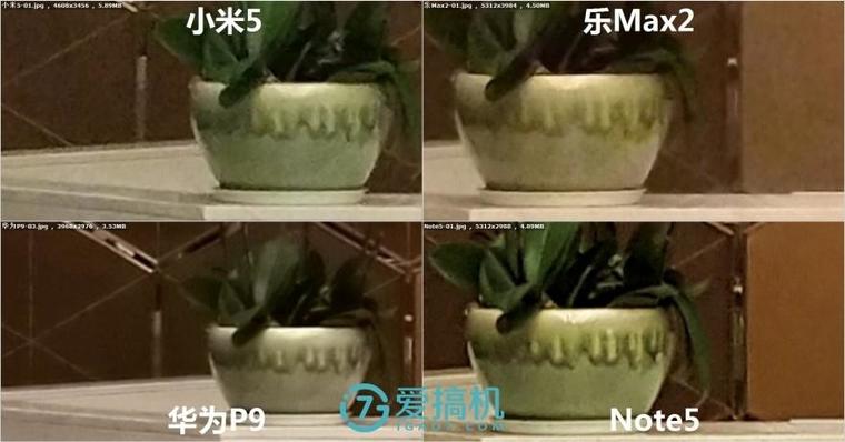 樂Max2/華為P9/小米5/Note5拍照橫評：差距真大！