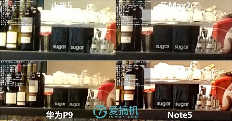 樂Max2/華為P9/小米5/Note5拍照橫評：差距真大！