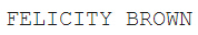 FelicityBrown官網