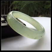 精美岫玉碧水盈盈冰清美人鐲/遼寧岫巖玉鐲/玉緣軒正品
