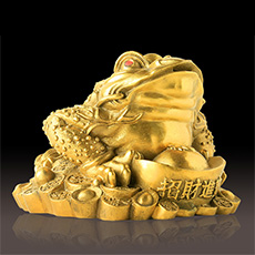 開光銅器金蟾擺件★招財進寶金蟾風水用品工藝品擺設★招財進寶鎮宅轉運
