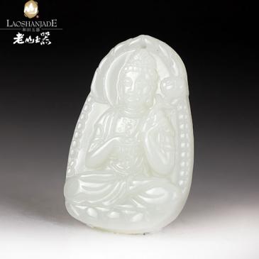 和田玉掛件大勢至菩薩吊墜菩薩