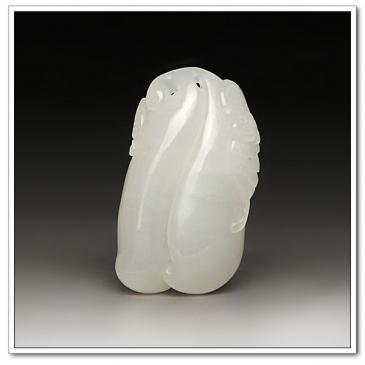 和田白玉掛件福(一口價(jià))