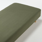 棉天竺床罩180×200×18-28cm用/混绿色