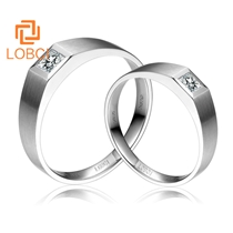 洛寶希鉆石對戒結(jié)婚戒指鉆戒20分30分50分1克拉裸鉆定制C139