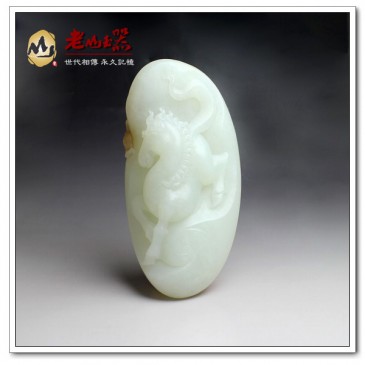 白玉把件馬上封侯