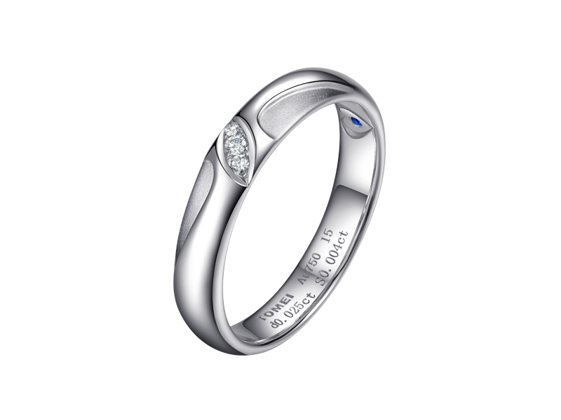 白18K金钻石宝石戒指爱的信仰-MS-RWVAS00128M
