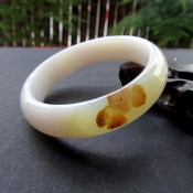 精品天然原色獨特芙蓉色瑪瑙玉手鐲