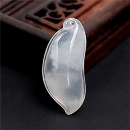 天然翡翠掛件--老坑冰種瑩潤細膩小巧飽滿福瓜