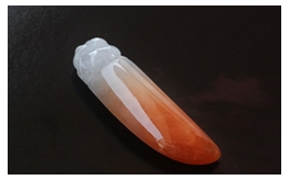 天然翡翠掛件-老坑冰糯種鮮潤黃翡細潤晶瑩立體精雕仿古獸牙