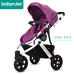 Babyruler嬰兒推車高景觀嬰兒車可坐躺三輪一代輕便折疊兒童推車