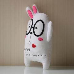 乐米庄园BOBY布艺玩具示爱兔创意公仔手工DIY材料包送礼首选