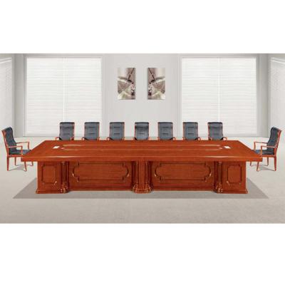 实木贴皮油漆会议桌 大型会议桌 20人会客桌
