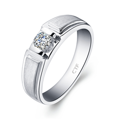 【灵犀】拉沙腕表型18K金镶钻石戒指