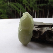 天然新疆和田玉葫蘆吊墜