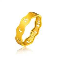 【網(wǎng)店尊享款】CarpeDiem系列黃金足金戒指