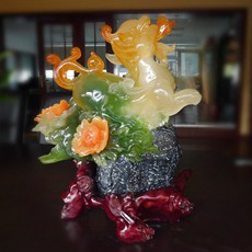 精品仿青玉貔貅擺件★家居辦公風水皮休擺設★招富貴辟邪鎮宅