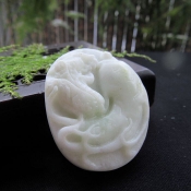 藍(lán)田玉富貴人生玉佩掛件