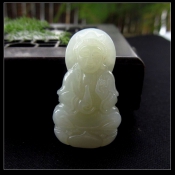 精美和田玉凈瓶小觀音吊墜