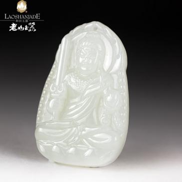 和田玉掛件不動尊菩薩吊墜菩薩