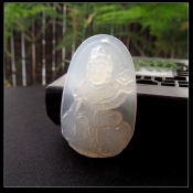 天然冰種玉髓生肖龍蛇守護神大版普賢菩薩掛件吊墜/玉髓本命佛普賢/生肖龍蛇吉祥物開運護身保平安/玉緣軒正品