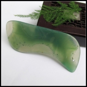 純天然巴西綠瑪瑙玉刮痧板