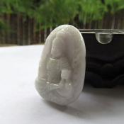天然緬甸A貨翡翠玉生肖雞本命佛不動尊菩薩/守護(hù)神不動明王/翡翠玉不動尊/玉緣軒正品
